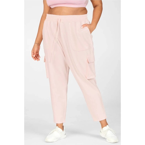 Fabletics Pants - Fabletics Nyla Cargo Jogger Sweatpants Pink Pants Women's Plus Size 2X H14389